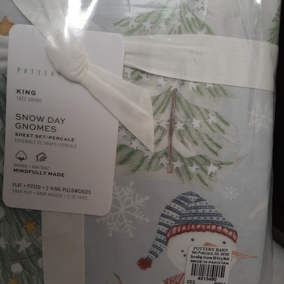 Pottery Barn Bedding Pottery Barn Snow Day Gnomes King Cotton